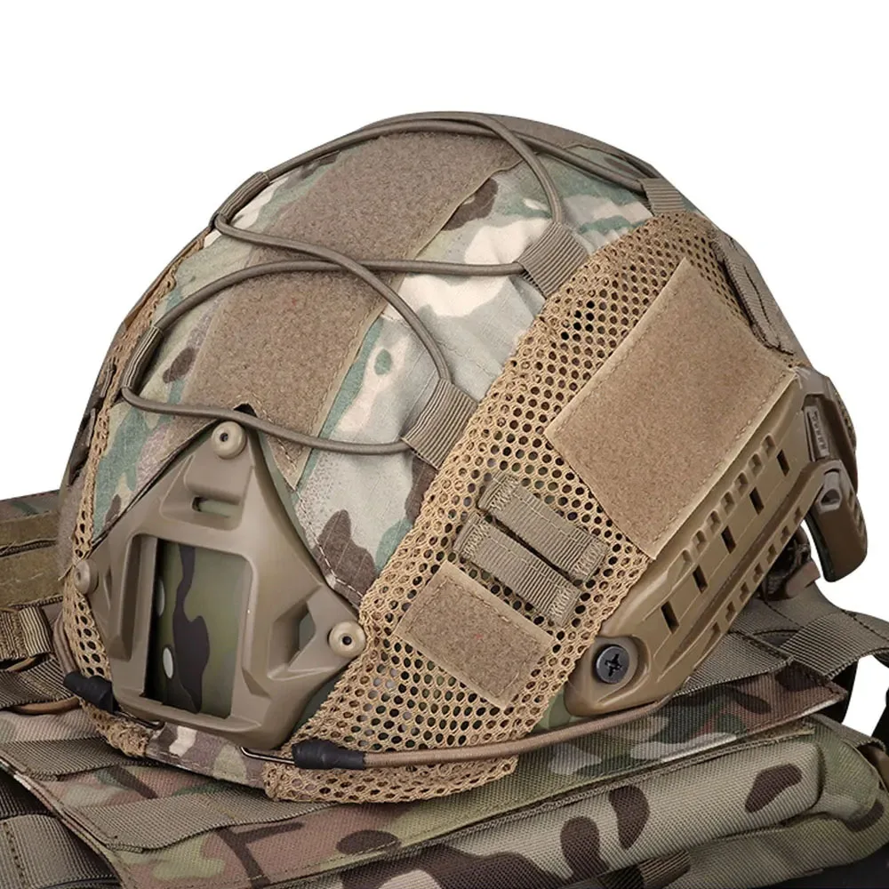 SINAIRSOFT-funda para casco táctico, tela para casco rápido MH PJ BJ Paintball Airsoft, accesorios para casco deportivo de caza - imagen 5