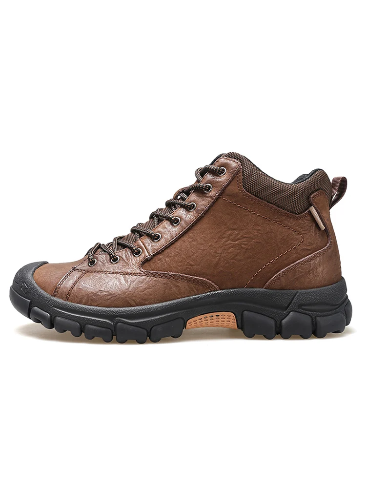 HUMTTO botas de senderismo impermeables de cuero para hombre y mujer - imagen 4