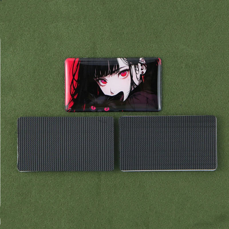 Parche de gato negro y niña, pegamento de goteo, insignias tácticas de Anime bidimensionales para ropa, mochila, decoración de chaleco - imagen 5