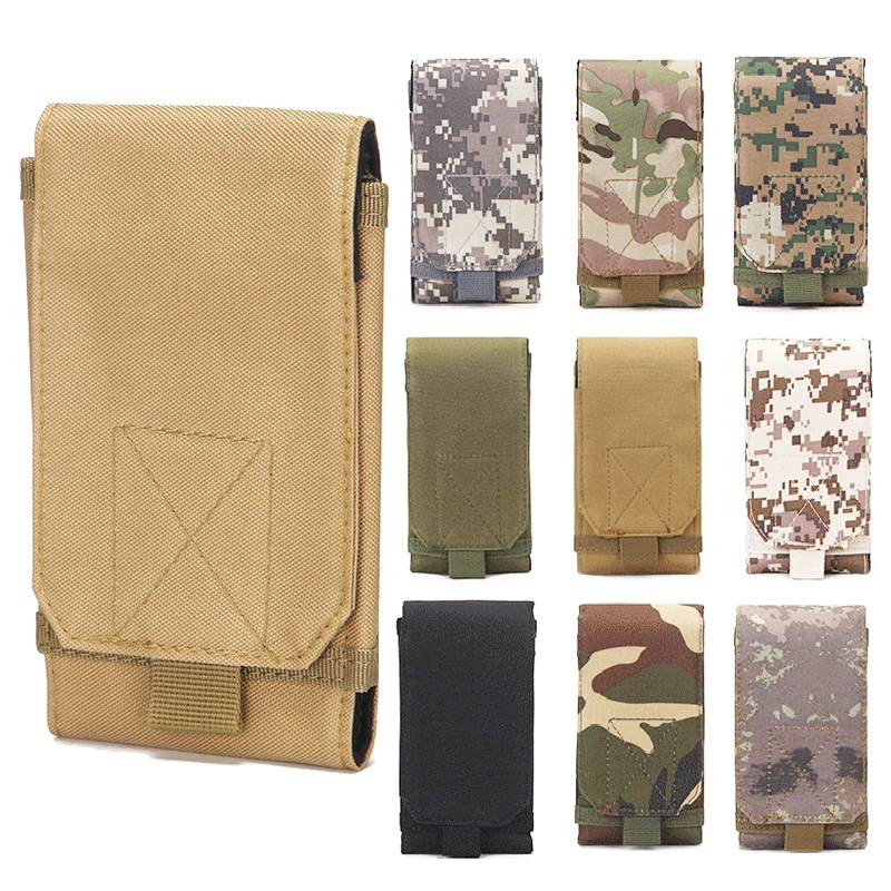 Funda porta móvil táctico con sistema MOLLE para exteriores