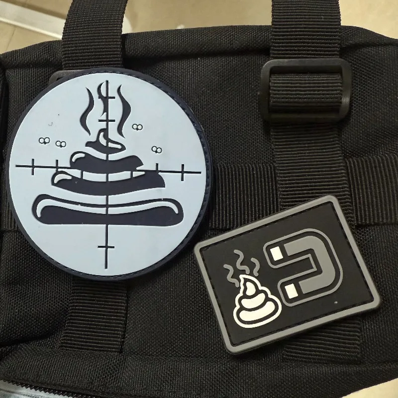 Parche de PVC 3D, objetivo, gancho y bucle, insignia de moral, parches magnéticos divertidos para ropa, mochila - imagen 5