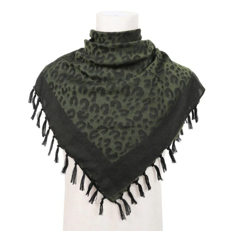 Shemagh-bufanda táctica militar para hombre y mujer, pañuelo a prueba de viento para senderismo, Camping, desierto, 110x110cm - imagen 3