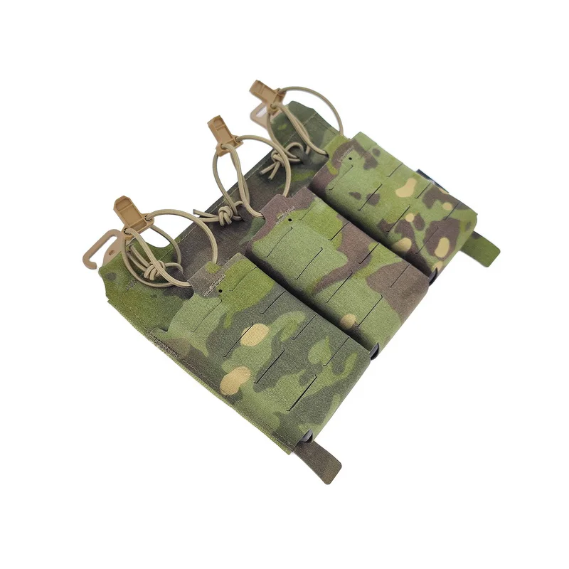 Bolsa para revistas estilo Ferro KTAR Panel Triple Mag |   556 Panel de solapa frontal |   Integración de chaleco FCPC con accesorio modular - imagen 2