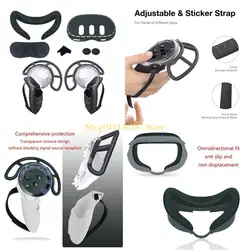 J1HC Silicona protectora lavable TPU Protectora completa para Quest 3