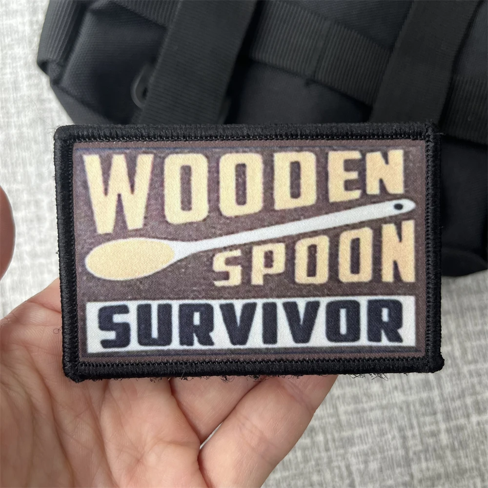 Parches de insignia de moral de Hellfish Fighting, mochila táctica de lobo en oveja, brazalete impreso, pegatina Helldivers 2 - imagen 4