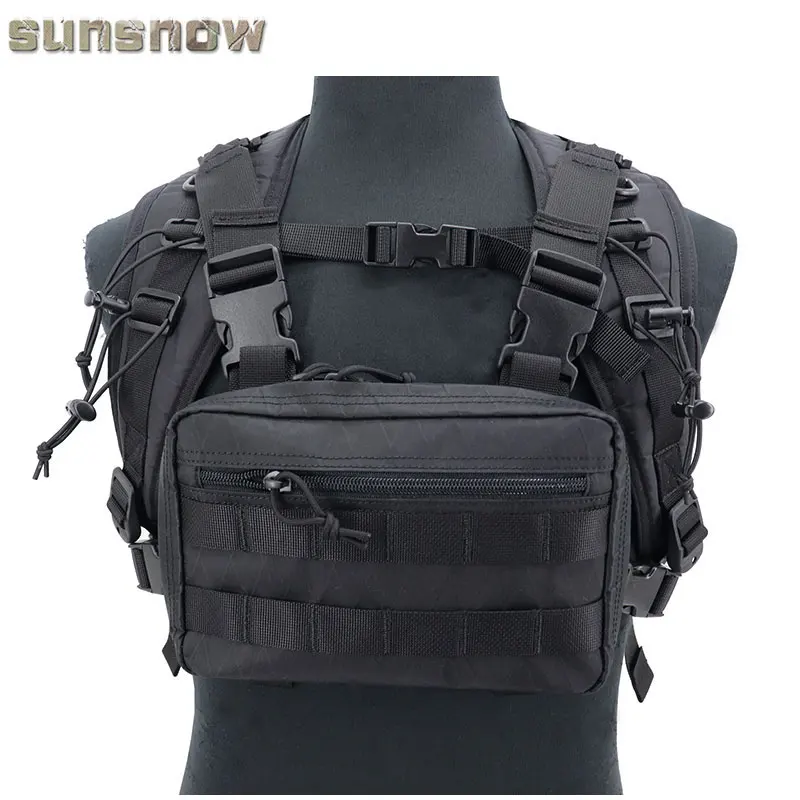 SUNSNOW Hill-Bolso colgante para pecho y mochila, equipo para personas, correa de conexión, 4 piezas - imagen 3