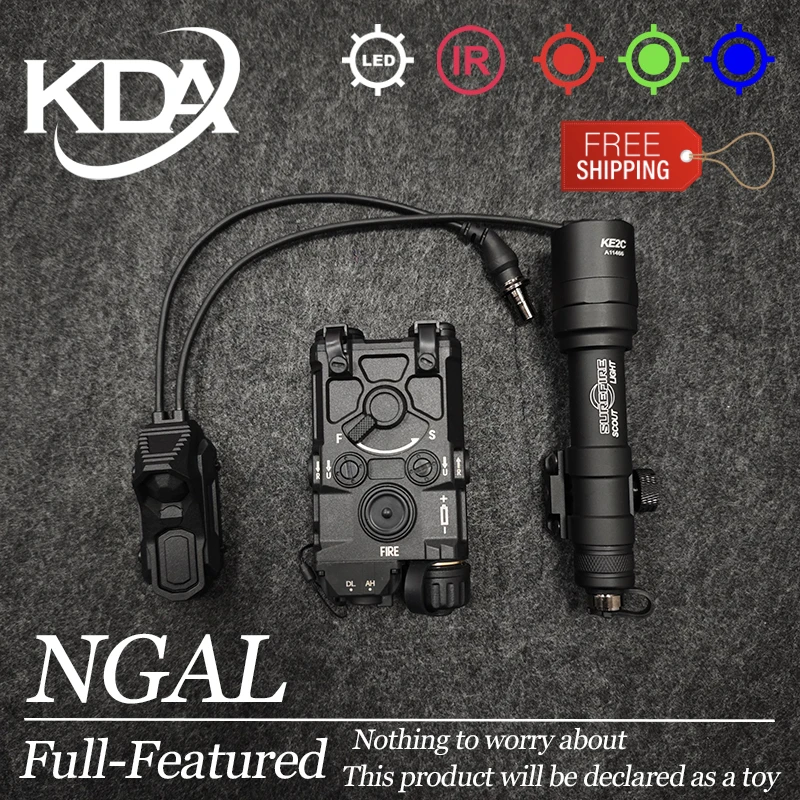 Wadsn táctico OGL versión de nailon punto rojo verde azul indicador M300C M600U luz de explorador linterna con interruptor AXON