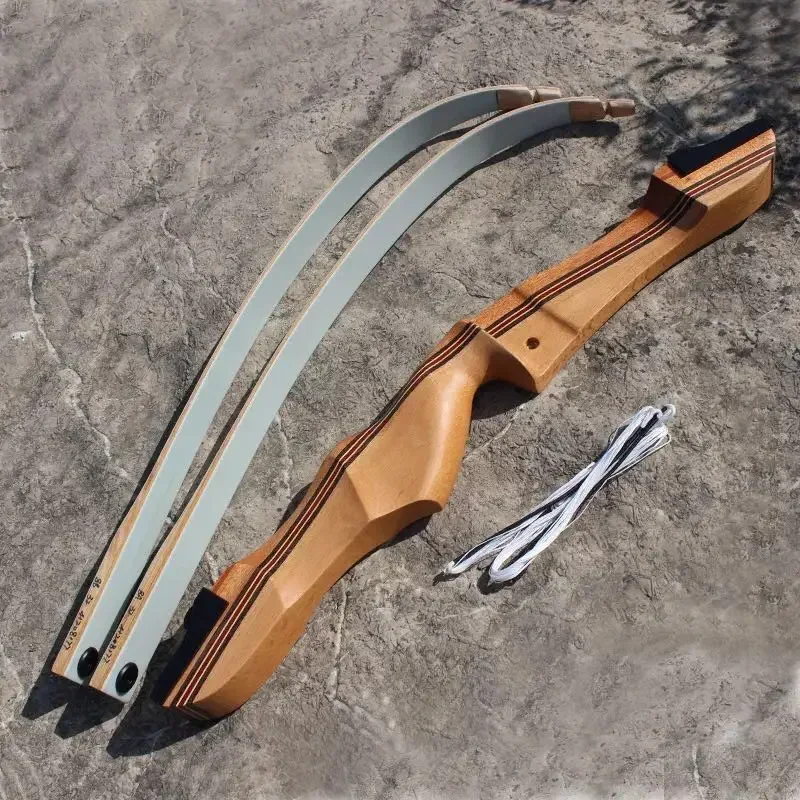 Arco recurvo de 12-34 libras y 48/68 pulgadas, peso para dibujar, caza al aire libre, arco largo de mano derecha, arco de madera para disparar - imagen 5