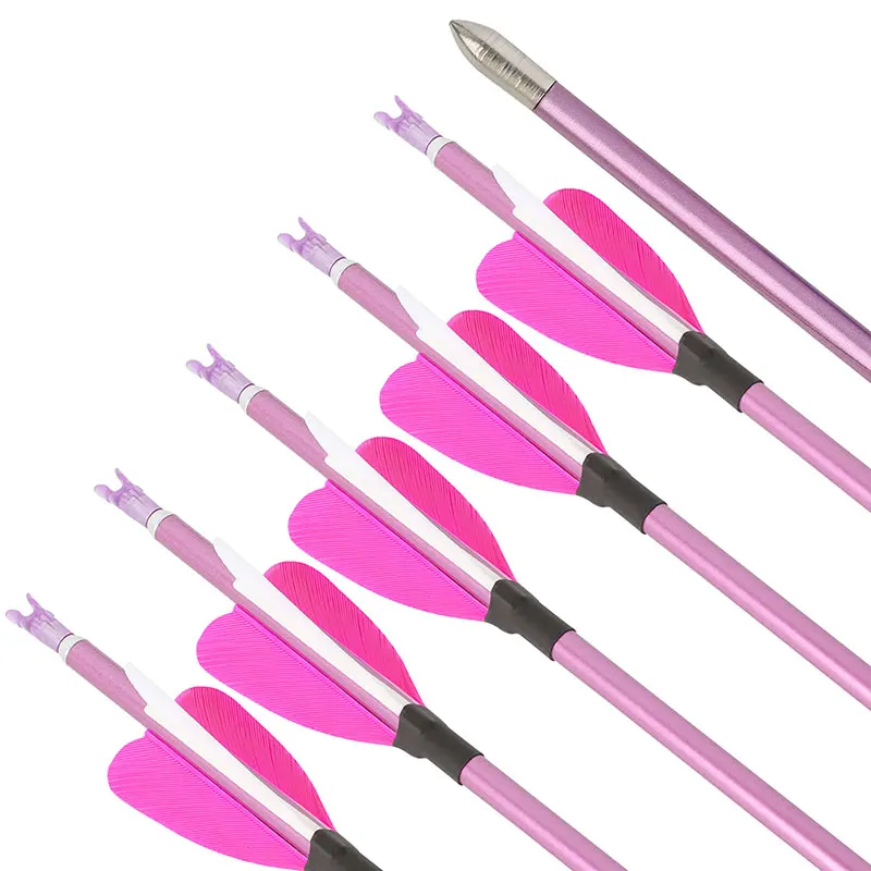 Flecha de Carbono Puro para Tiro con Arco de 32 Pulgadas, Puntas Fijas, Espina 400 500 600 700 800 900 1000, ID4.2mm, Flecha de Carbono para Tiro con Arco, Caza y Tiro al Blanco - imagen 5