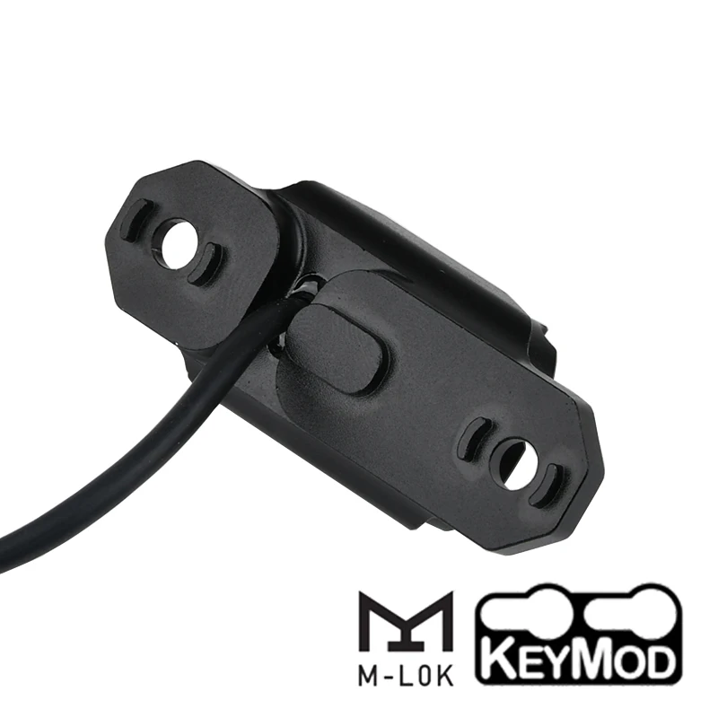 Interruptor de presión doble remoto de montaje de unidad Surefir táctica ModButton Airsoft MLOK botón caliente M-LOK 20mm cubierta M300 M600 PEQ PEQ15 - imagen 4