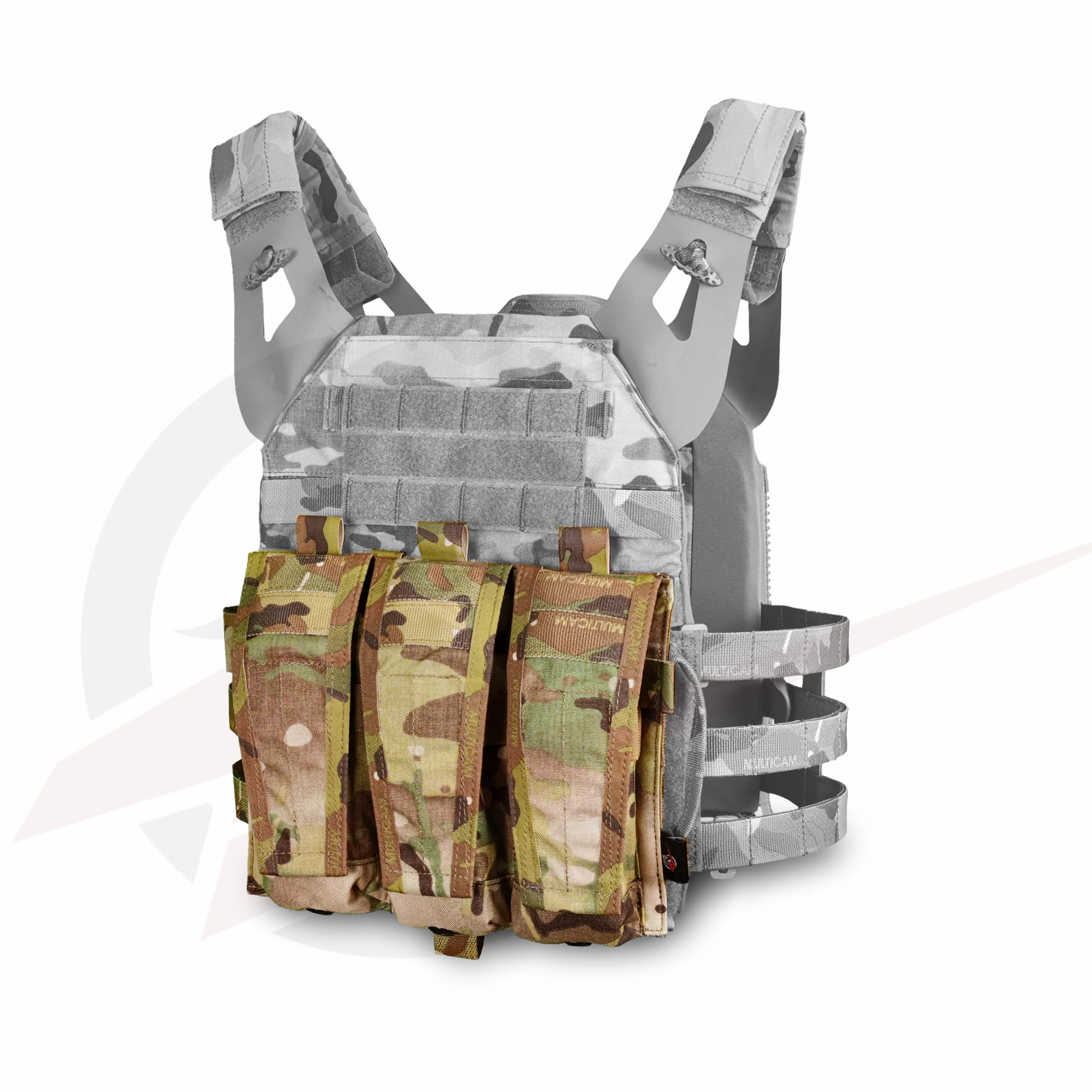 Bolsa táctica M4 Triple para revistas, bolsa Molle Mag para Airsoft, equipo CP AVS JPC, chaleco, bolsa de expansión del Panel frontal - imagen 3