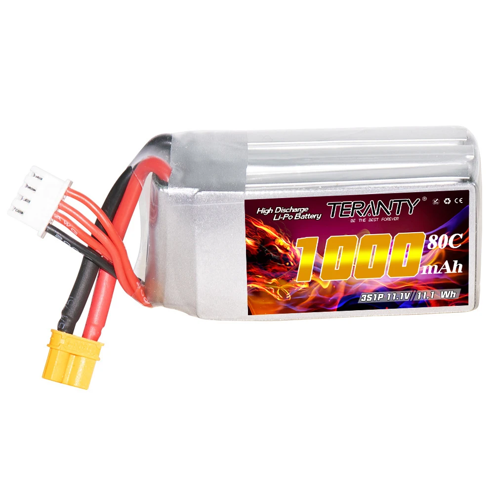 TERANTY Batería LiPo FPV 2S-6S 1000mAh 80C para cuadricóptero - imagen 2
