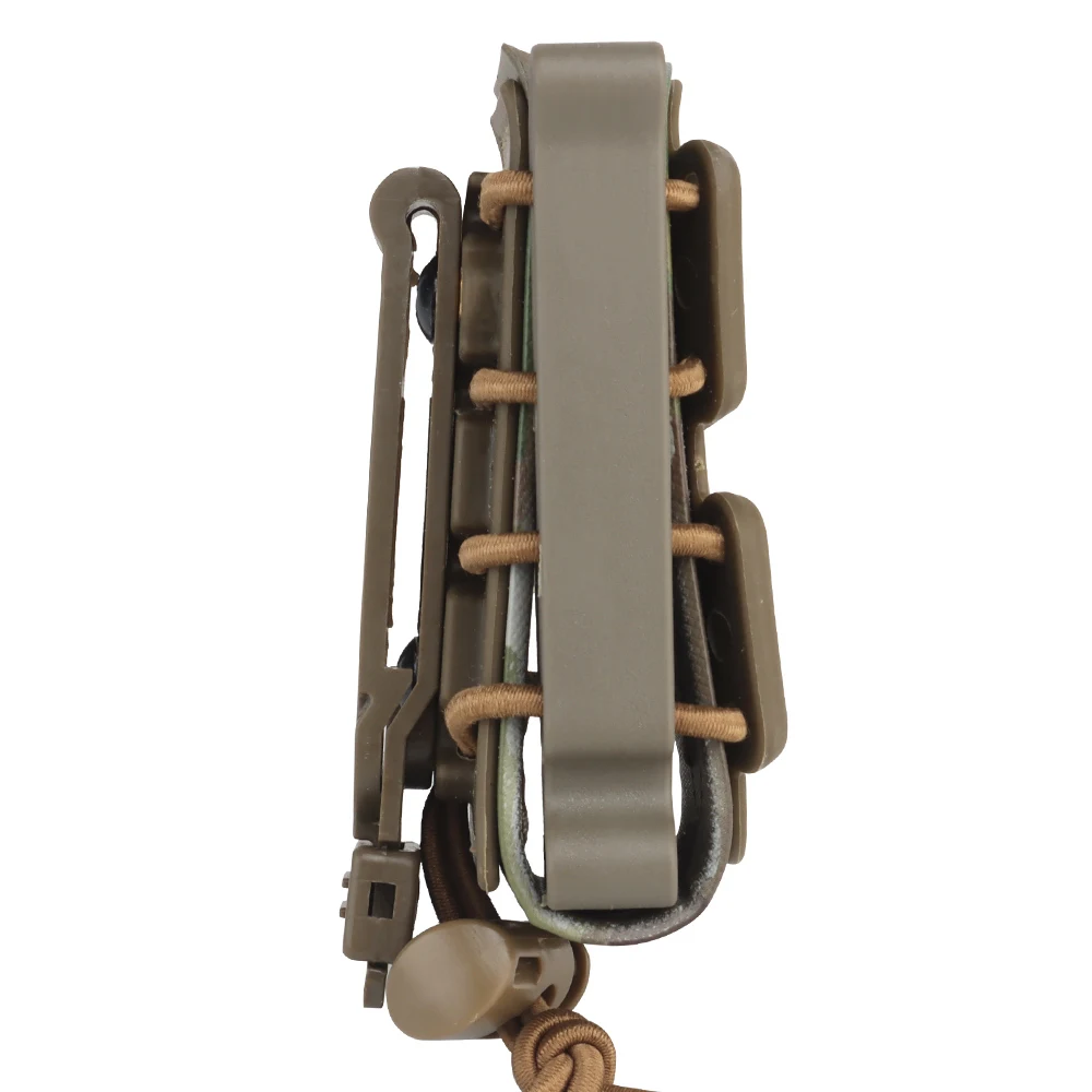 Mini Clip de cinturón táctico de estilo escorpión para caza y carcasa blanda Molle, bolsa para revistas de 9MM, cordón de choque, accesorios Airsoft de polímero de nailon - imagen 3