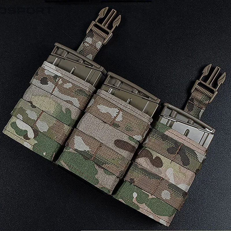 Bolsa táctica Fast 7,62 para Airsoft, M4, AK47, Triple bolsa de inserción Mag para LV119, FSCK, AVS, FCPC, chaleco de caza táctico - imagen 2