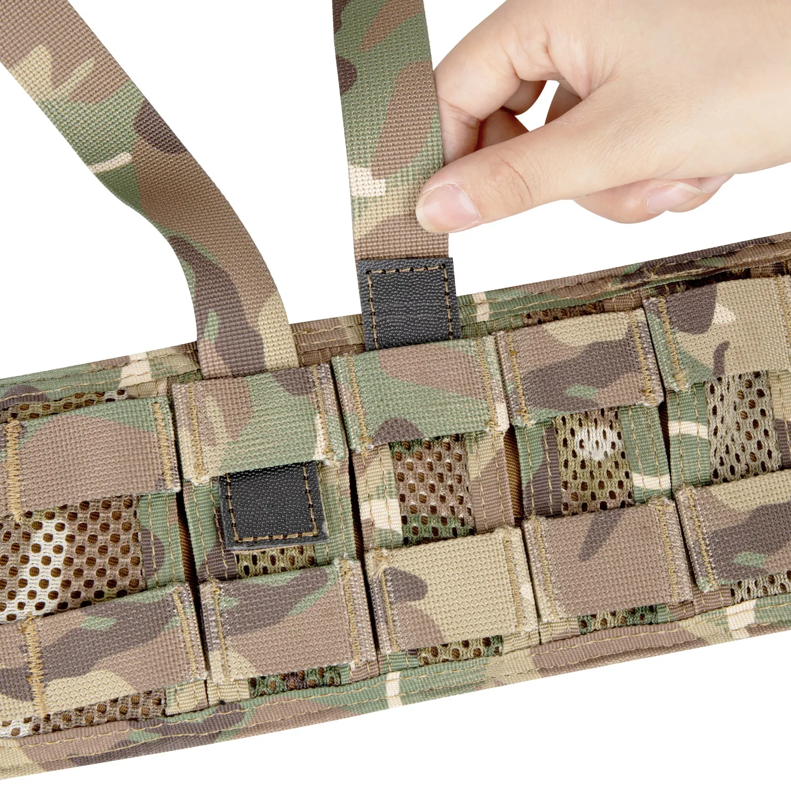 KRYDEX cinturón táctico 2 en 1 MOLLE para hombre, cinturones de pistola de batalla, Modular, acolchado de combate, cinturón resistente para tiro, caza, Airsoft - imagen 5