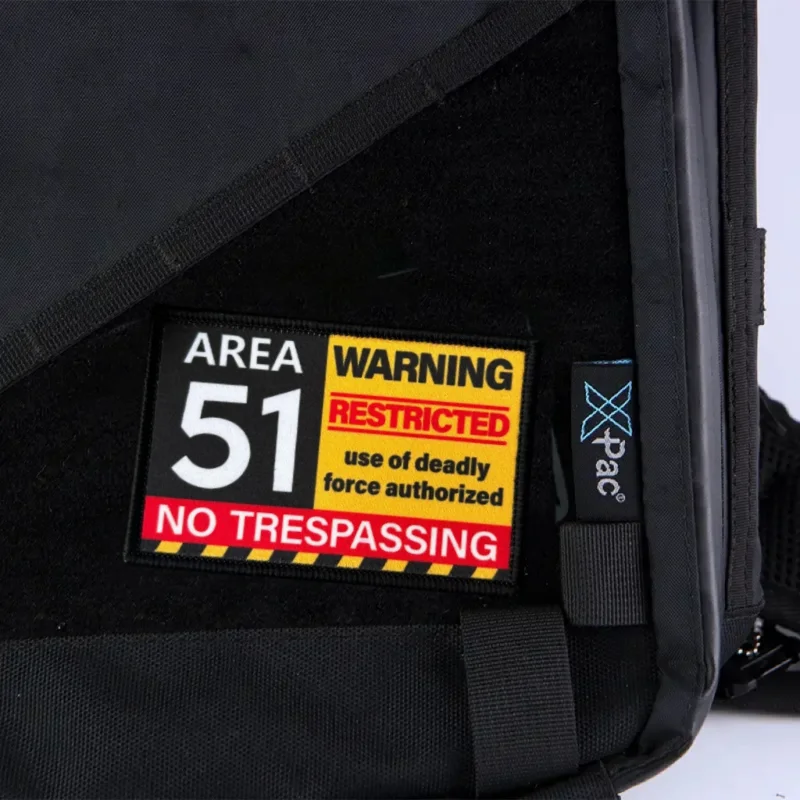 Parche táctico WARNING para moral con velcro gancho y bucle - imagen 5