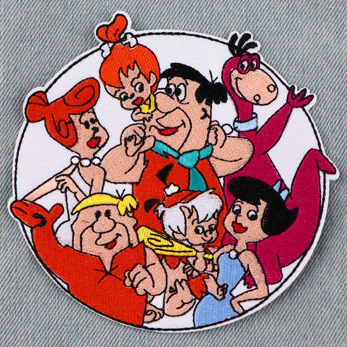 Parches familiares de dibujos animados, parches bordados Diy para planchar para ropa, insignias para chaqueta, pegatinas de costura, parches de apliques - imagen 2