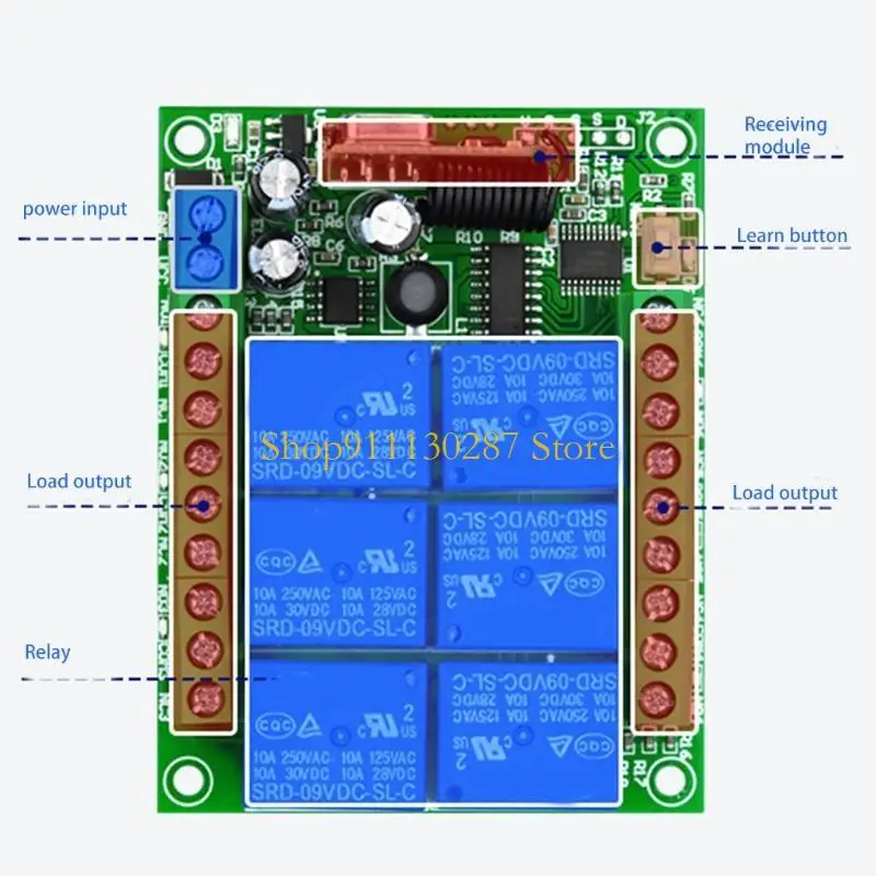 Transmisor + receptor profesional J1HC, control remoto inalámbrico 315/433 mhz - imagen 4
