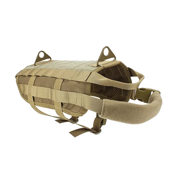 K9 Entrenamiento táctico Arnés para perros Caza Molle V-elcro Chaleco Packs Abrigo 4 colores XS-XL - imagen 4