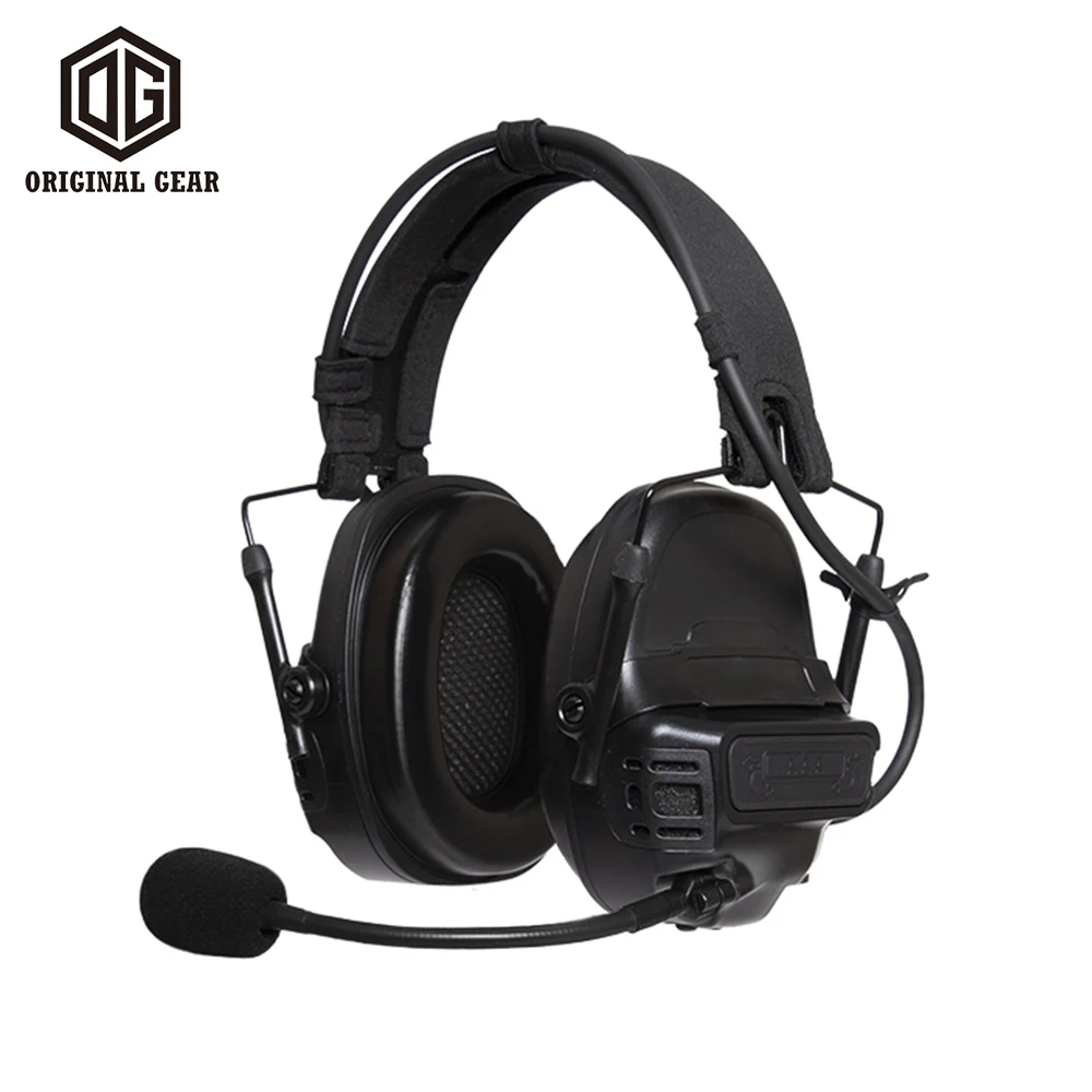 Auriculares tácticos con reducción de ruido, cascos FCS FALCON, doble cable, doble canal, novedad - imagen 5