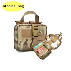 Bolsa médica portátil para campo CS, caza al aire libre, pequeña supervivencia EDC MOLLE, suministros médicos, bolsa de almacenamiento, accesorios para escopeta