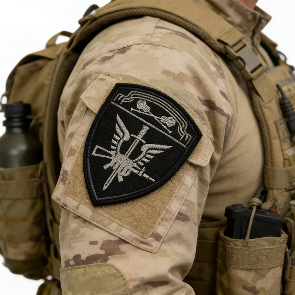 Parches de banderas rusas, insignia de escudo de guardia, parche táctico Chevron, apliques bordados para mochila de ropa - imagen 5