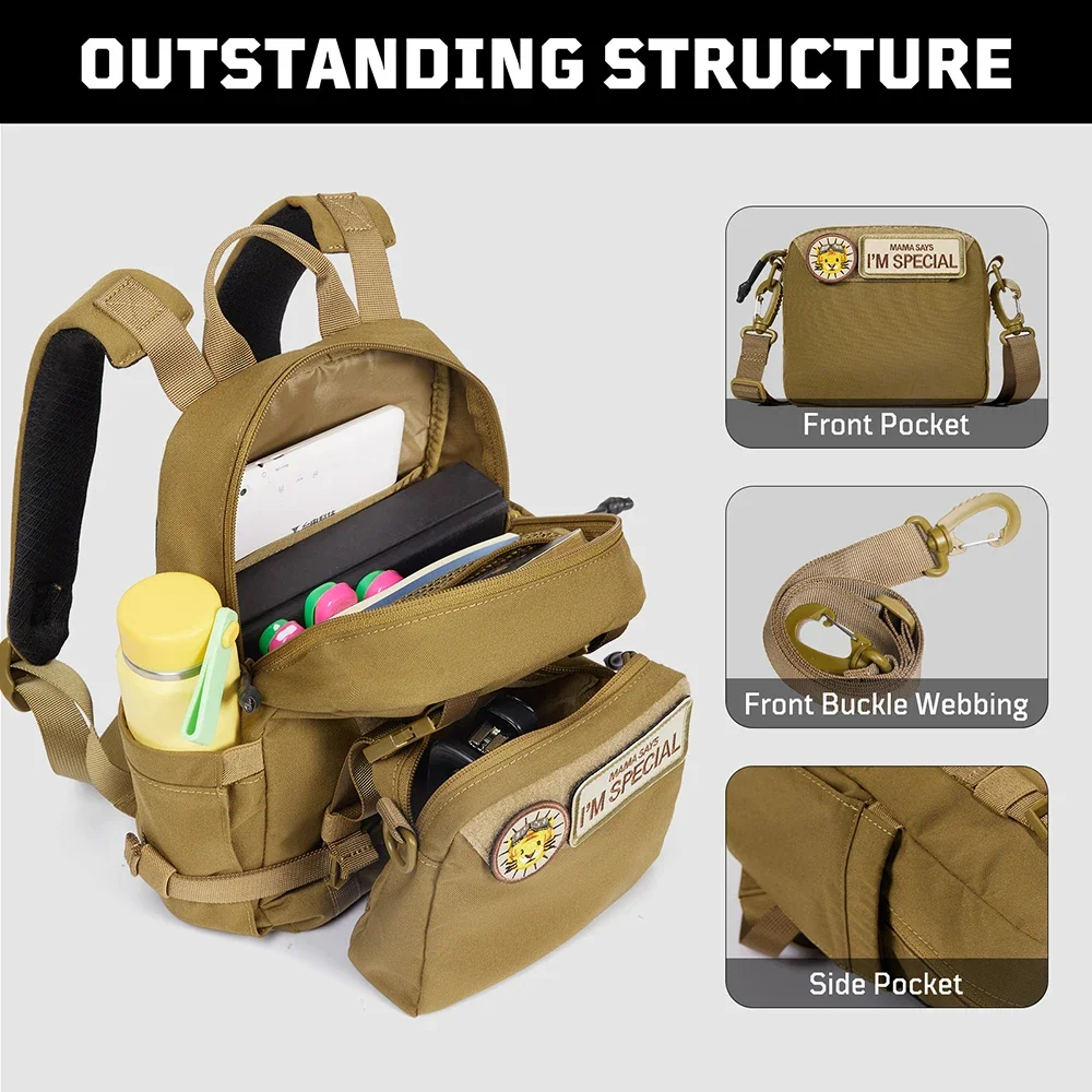 Mochila táctica infantil Teeny 1TG con bolsa desmontable - imagen 2