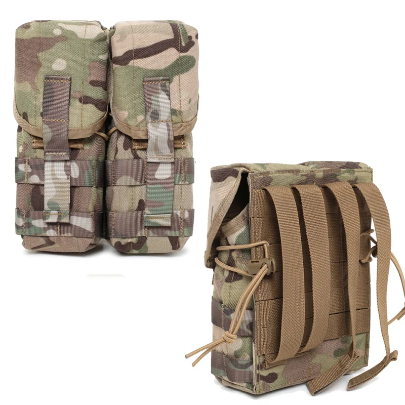 Bolsa para revistas de una hilera/doble, chaleco táctico, bolsa para revistas de nailon 1000D, paquete de accesorios del sistema MOLLE - imagen 3