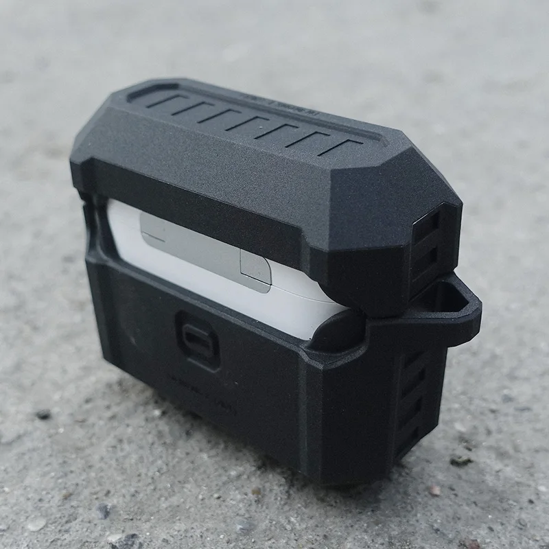 Funda protectora para Apple Airpods 3, estuche táctico anticaída de silicona para auriculares inalámbricos con Bluetooth - imagen 3