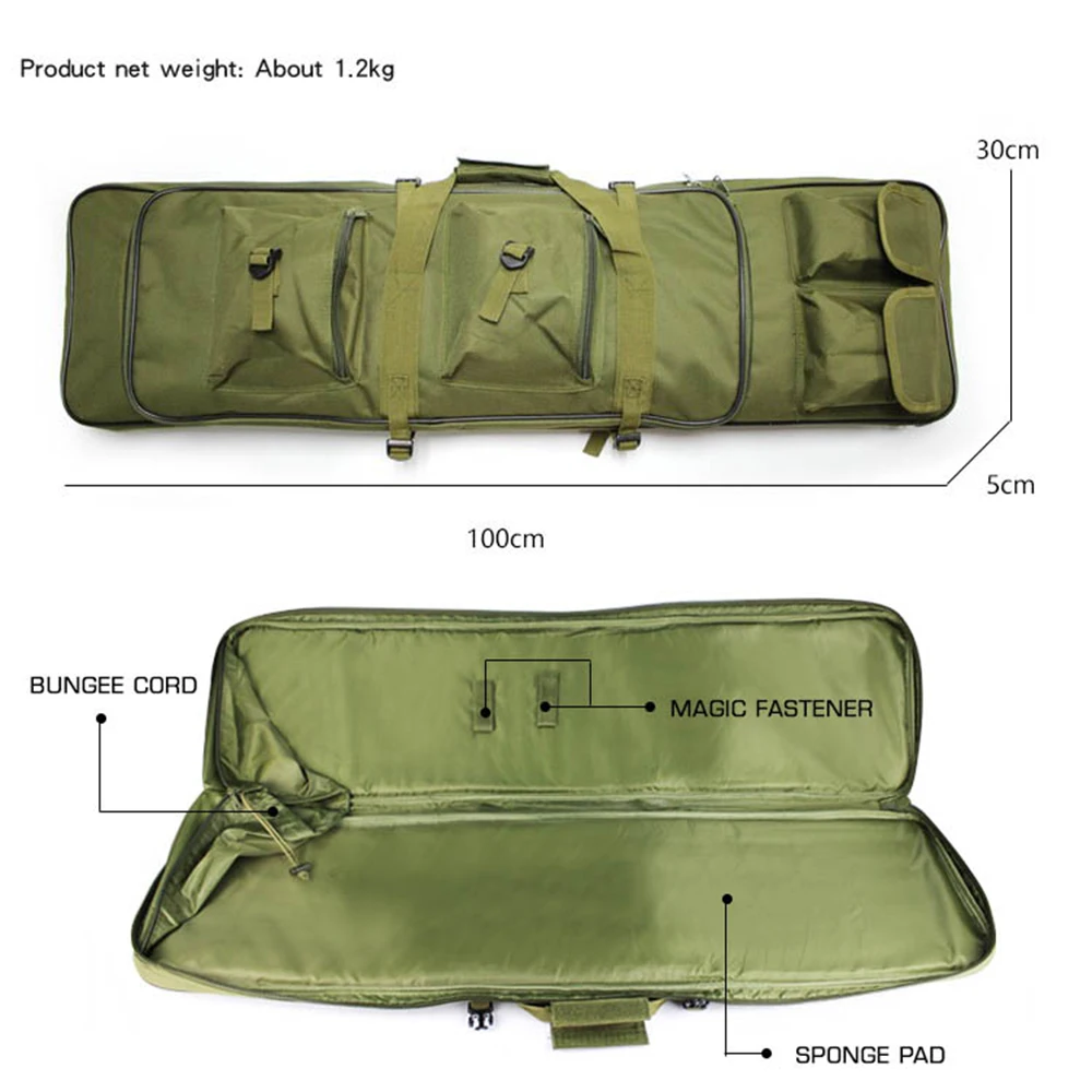 Bolsa táctica para pistola, funda para Rifle, mochila, carabina de francotirador, Airsoft, tiro, bolsos de hombro para accesorios de caza - imagen 5