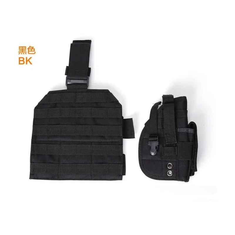 Funda para pistola Molle, funda táctica ajustable para Puttee Universal, muslo, pierna, funda para pistola con almacenamiento de revistas - imagen 2