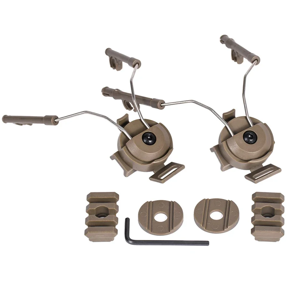 SINAIRSOFT-montaje táctico rápido para casco, adaptador de riel para auriculares, conjunto de soporte para auriculares, soporte de suspensión de tiro para Ops-Core - imagen 2