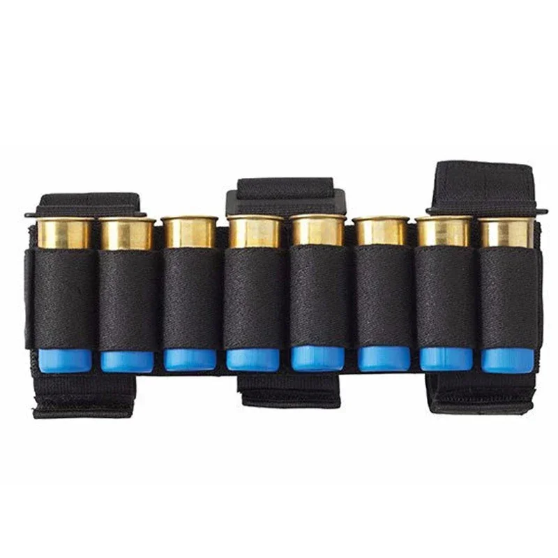 8 rondas calibre 12/20 Buttstock munición Shell Carrier Shotshell titular bolsa de brazo al aire libre Airsoft caza cartucho Mag funda bolsa - imagen 5