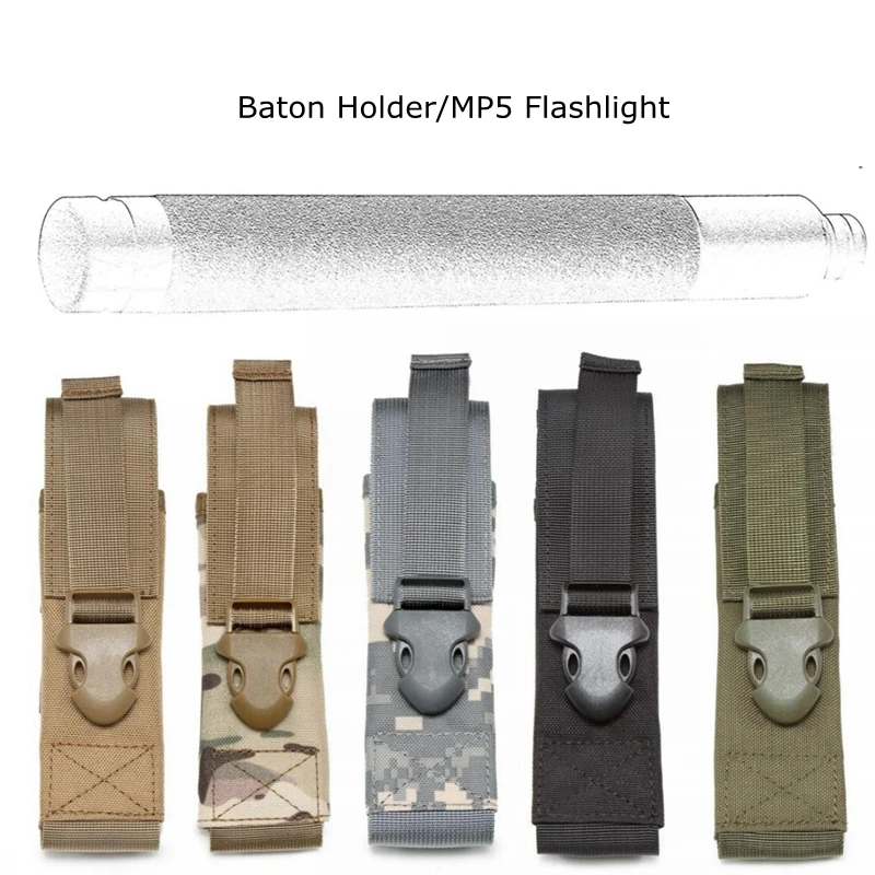 Bolsa táctica para linterna, funda para cinturón, organizador Molle, Mini bolsa para herramientas de tijera EMT - imagen 2