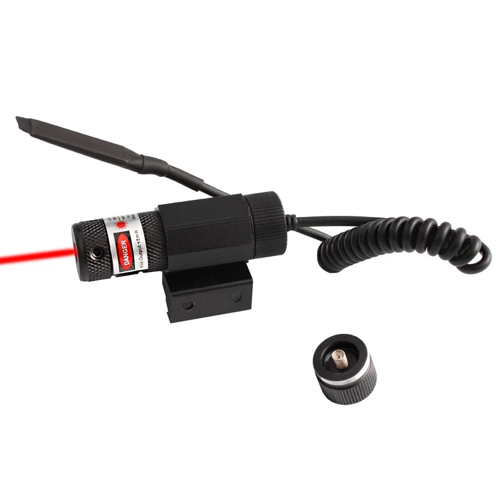 Mini mira láser de punto rojo con 650nm ajustable 11mm 20mm montaje en riel Rifle pistola mira