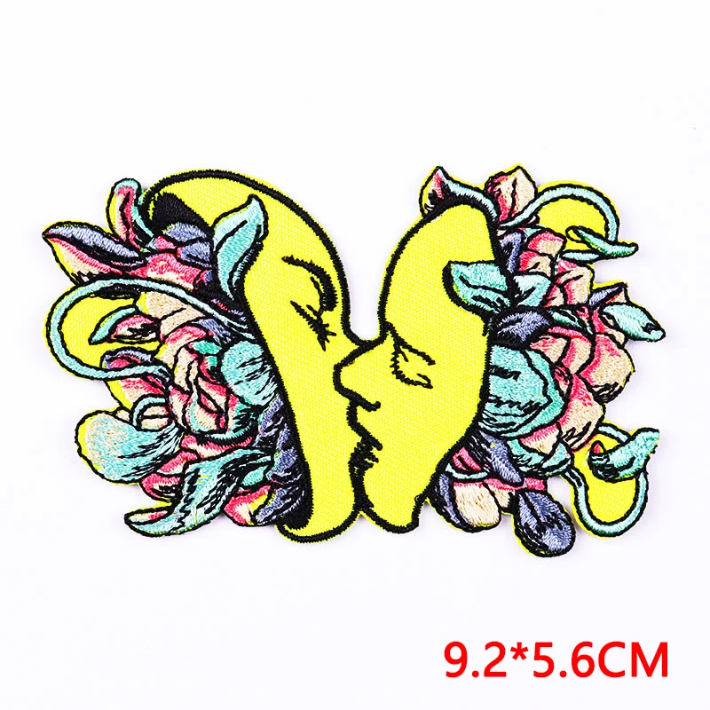 Lote de 5 unidades de parches de bordado, adhesivos para planchar, decoración para ropa, varios parches - imagen 3