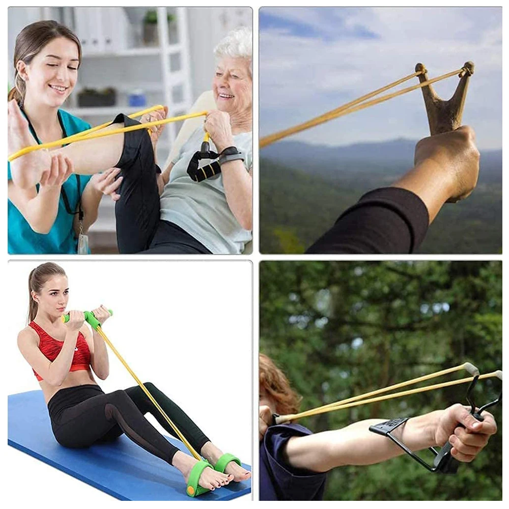 Tirachinas de látex Natural, tubo de goma, banda de repuesto, catapulta, eslinga, herramienta de arco táctico, 1m, 3m, 5m - imagen 5