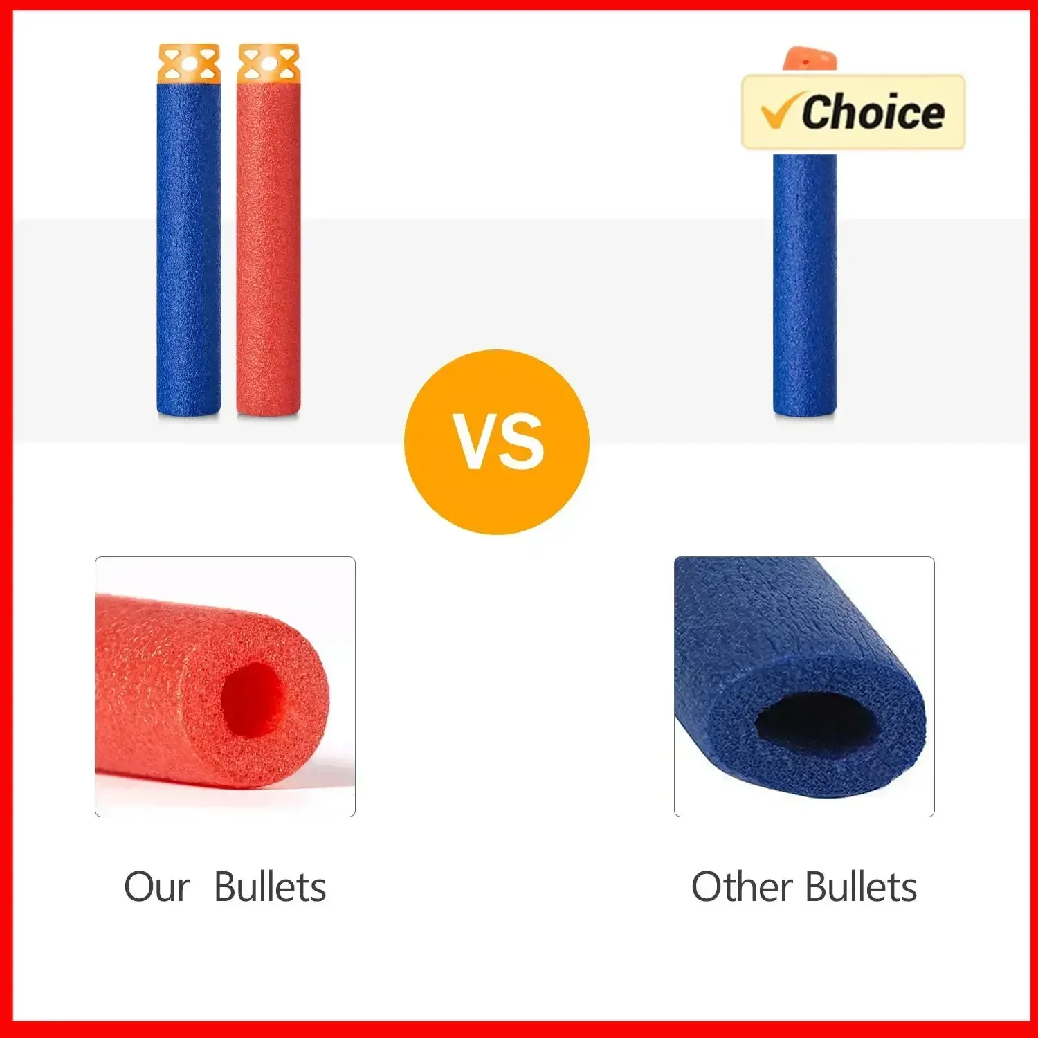 SOT200 Uds. Dardos de repuesto Nerff n-strike Elite Series Blasters pistolas de juguete niños cumpleaños juguetes de juego de rol balas de espuma de batalla juego regalo - imagen 4