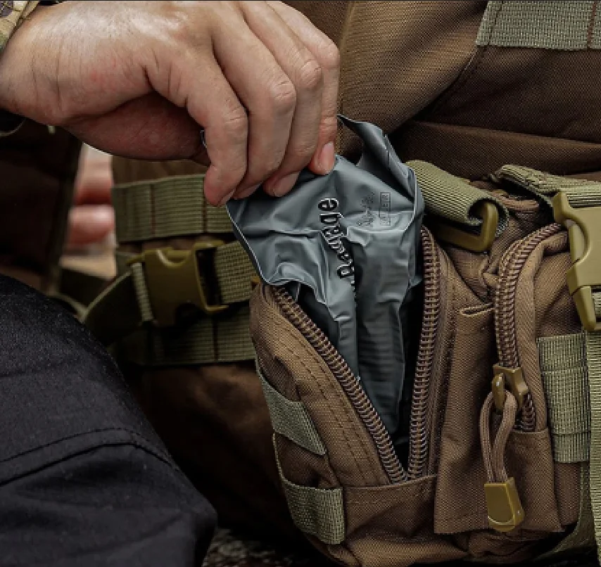 Vendaje israelí, vendaje para heridas de 4/6 pulgadas, vendaje de emergencia para Israel, compresión de combate, primeros auxilios tácticos, IFAK, Trauma, médico militar - imagen 4