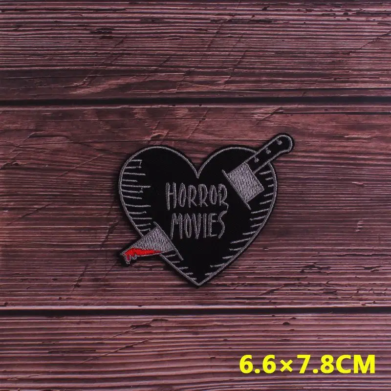 Parche Punk, parches bordados DIY para ropa, insignia de rayas, parches de calavera fantasma para chaqueta, parche para planchar en accesorios de ropa - imagen 2