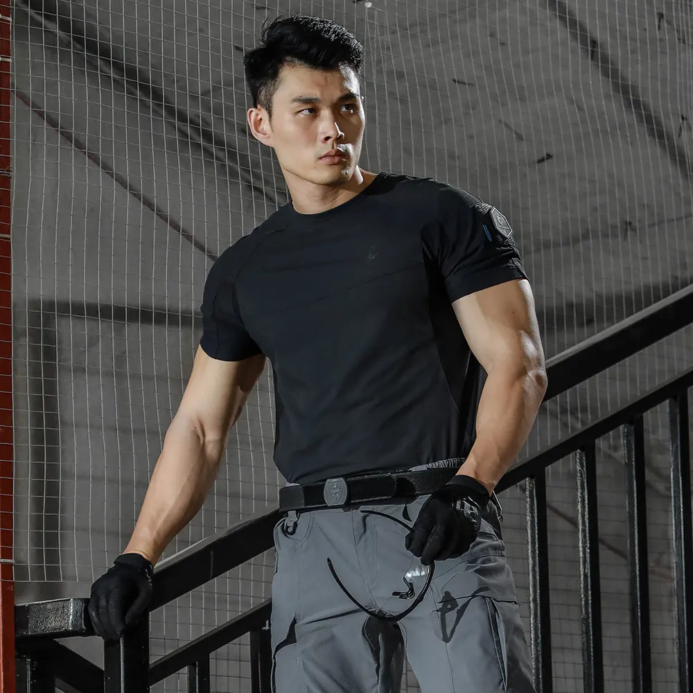 Emersongear-Camiseta deportiva con función de marea y etiqueta azul, camisetas diarias, camiseta fresca y cómoda para deportes de caza y senderismo al aire libre