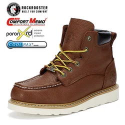 ROCKROOSTER Botas Tácticas Piel Impermeables Goodyear – Hombre