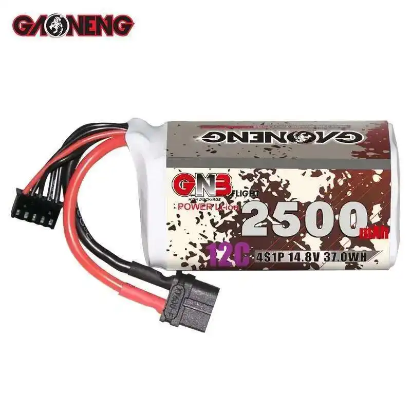 Batería Lipo recargable GNB 4S 14,8 V 2500mAh 12C con enchufe XT60 18650 para Dron FPV Crossover Quadcopter helicóptero avión - imagen 2