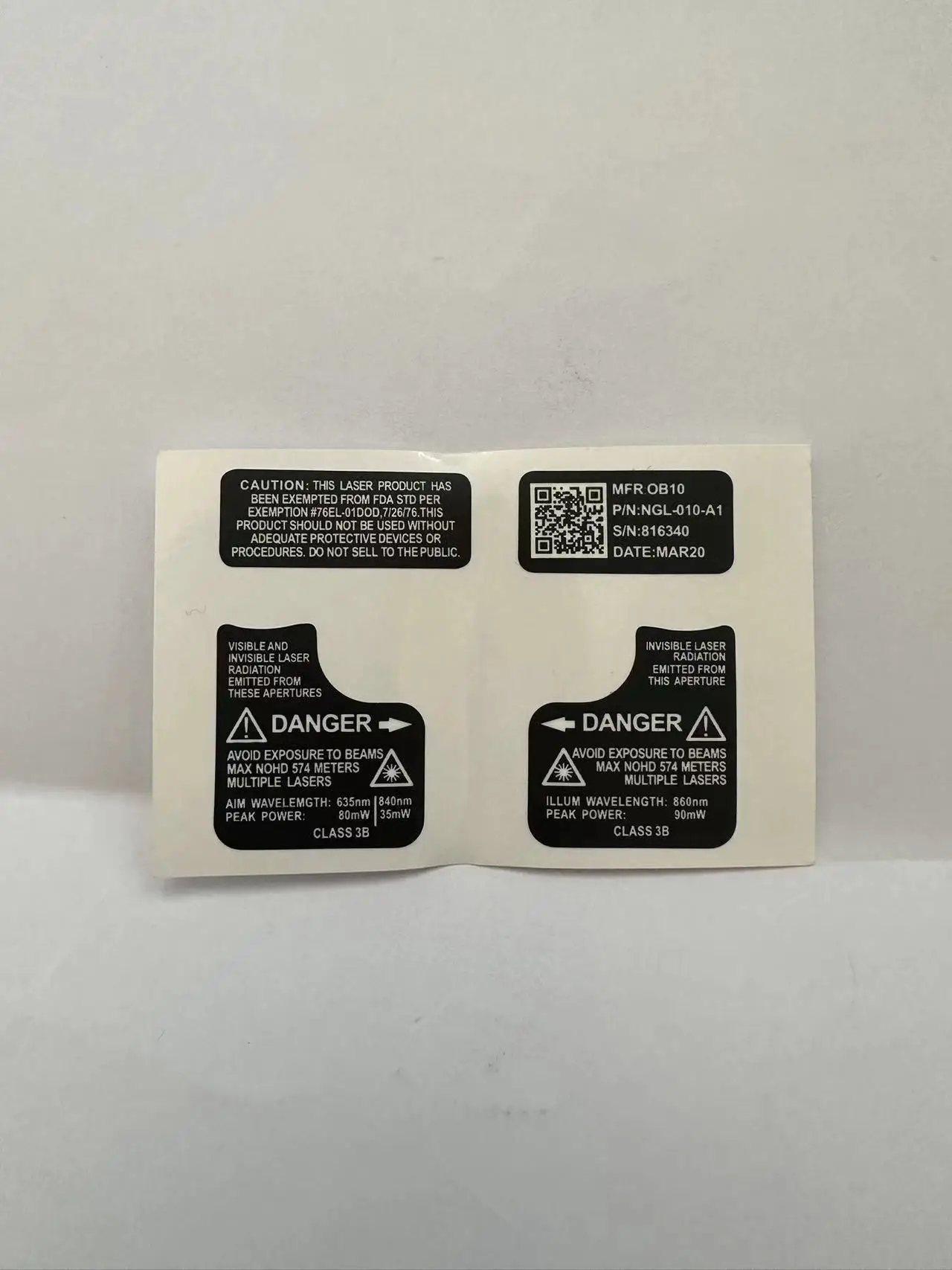 FMA-pegatinas decorativas tácticas para laboratorio, decorativa para PEQ-NGAL pegatina, versión Mini - imagen 2