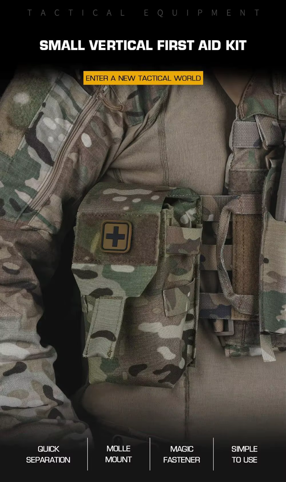 Bolsa médica IFAK Molle táctica primeros auxilios - imagen 4