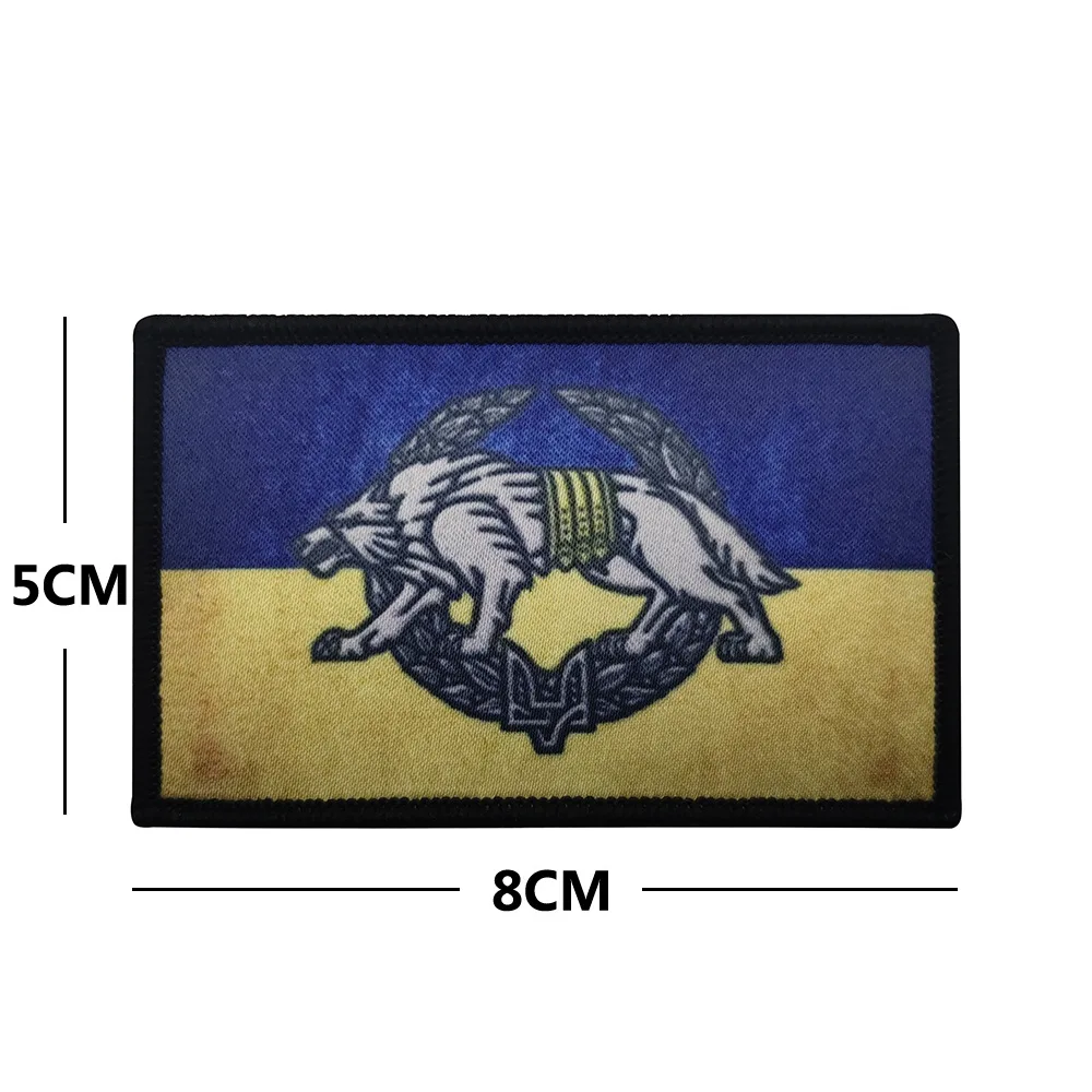 Parche con patrón de avión de la bandera de Ucrania, bordado táctico ucraniano, insignias de moral militar, parches de bucle de gancho en la ropa, insignias - imagen 5