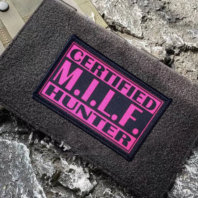 Parche de cazador de leche, insignia con estampado de moral táctica, gancho y bucle, brazalete militar, mochila, ropa, accesorios decorativos, pegatina - imagen 3