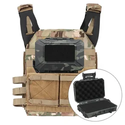 Estuche táctico ABS impermeable con MOLLE para Airsoft y caza