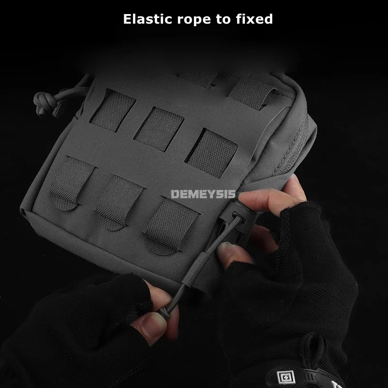 Bolsa táctica Molle sistema Molle multiusos tiro al aire libre CS combate riñoneras Airsoft entrenamiento herramientas de caza bolsas bolsa - imagen 5