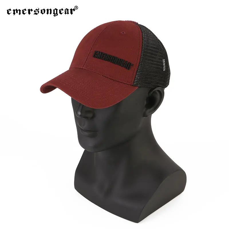 Emersongear etiqueta azul gorra de béisbol con ventilación táctica gorras de pesca caza al aire libre Airsoft senderismo gorra Snapback protección solar